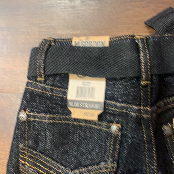 New BOY’S M. Gordon Black DENIM JEANS STRAIGHT LEG - Picture 7 of 14